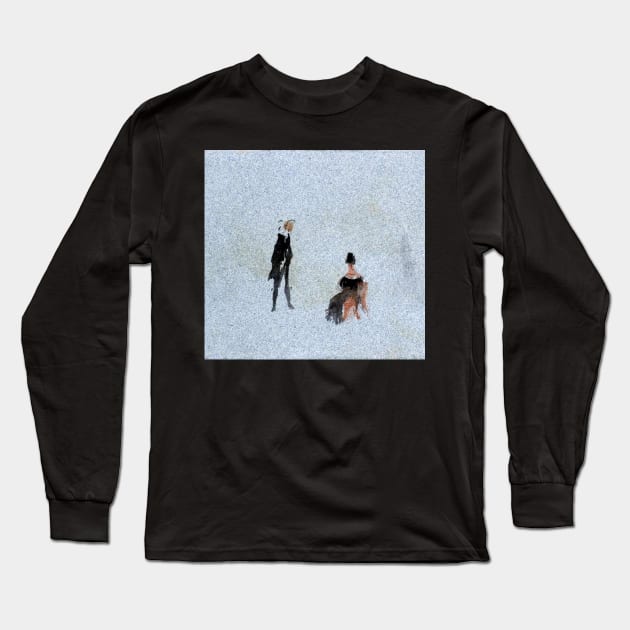 High Resolution William Turner Two Figures 1827 Long Sleeve T-Shirt by tiokvadrat